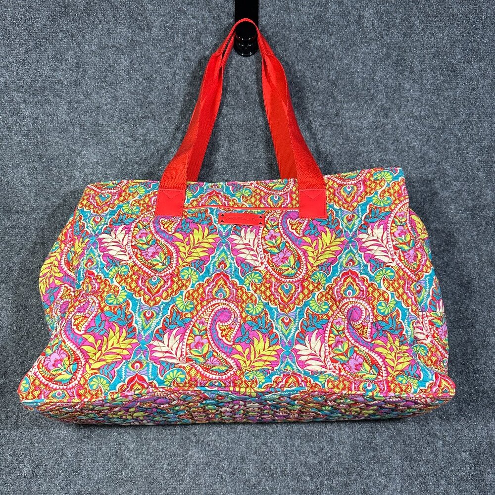 Vera Bradley Triple Compartment Travel Bag Paisley in Paradise Print